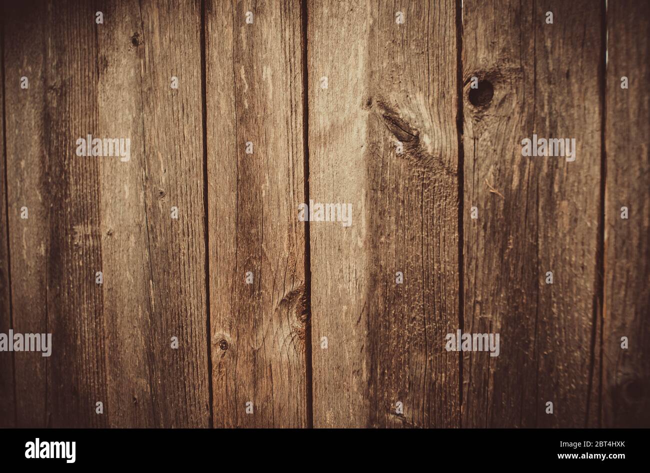 the brown old wood texture with knot Stock Photo