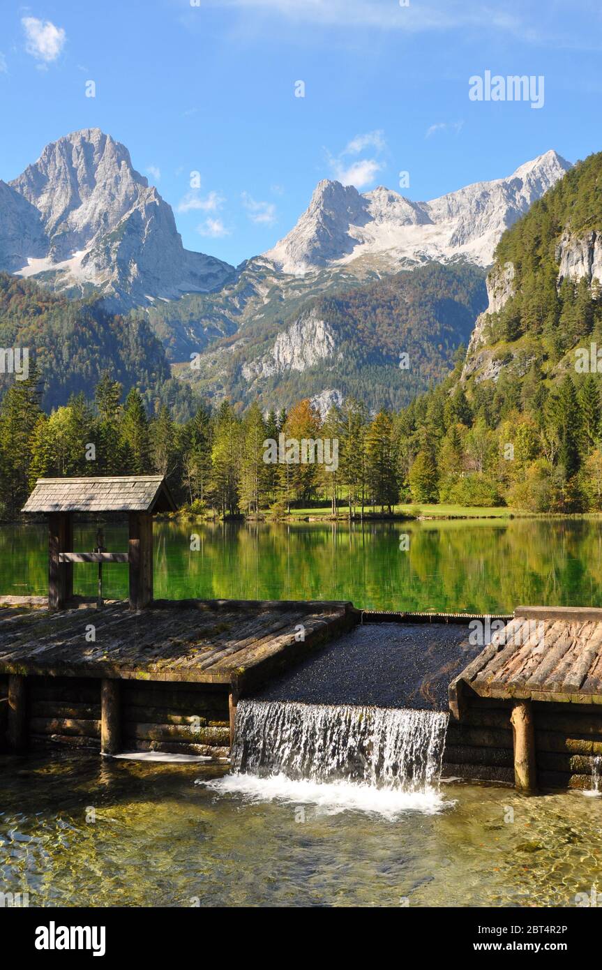 mountains, alps, austrians, idyll, salt water, sea, ocean, water, mountain, Stock Photo