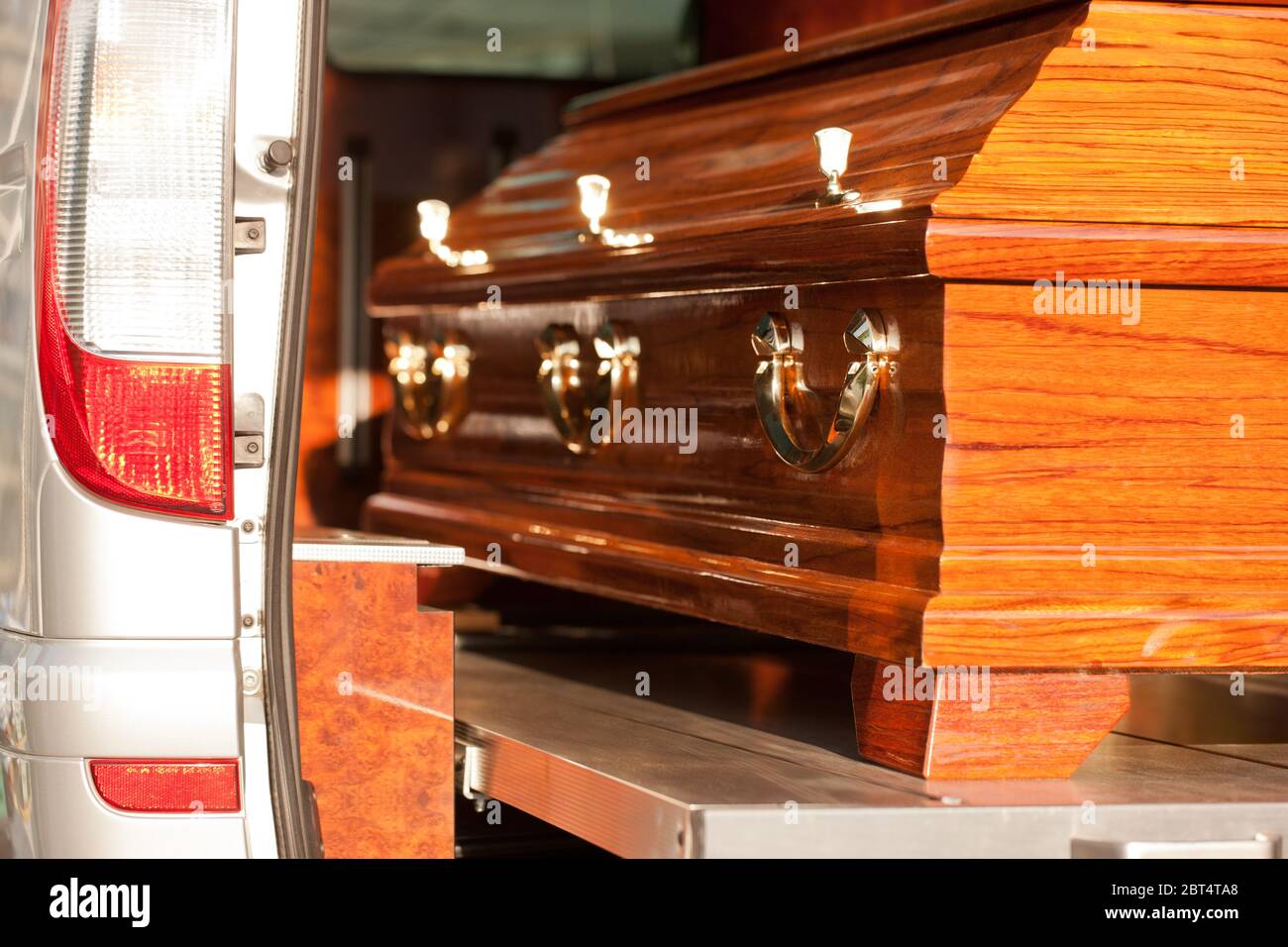 funeral with coffin Stock Photo Alamy