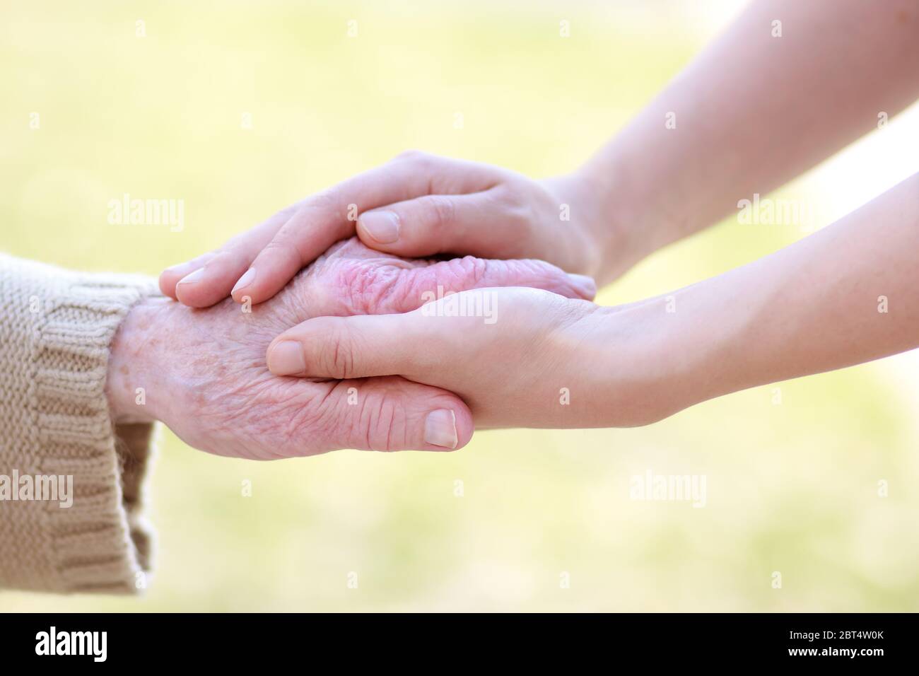 hand, hands, assistance, help, support, aid, senior, senior citizen, elderly  Stock Photo - Alamy