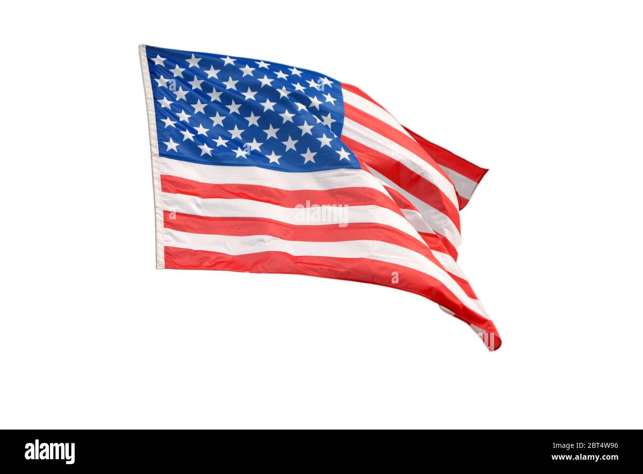 Isolated american flag with clipping path Stock Photo - Alamy