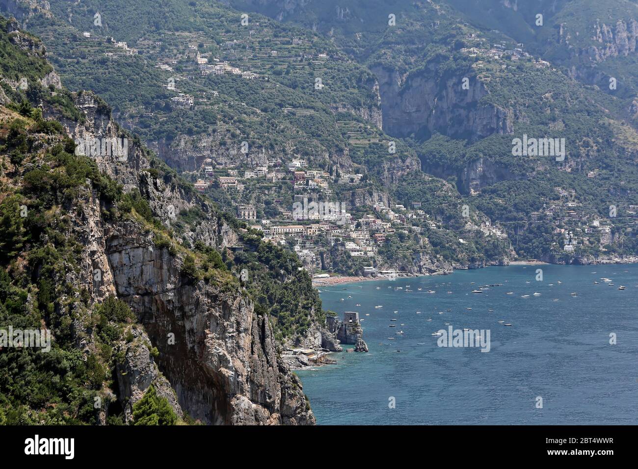 Landscape of Amalfi Coast Seaside in Italiy Stock Photo - Alamy