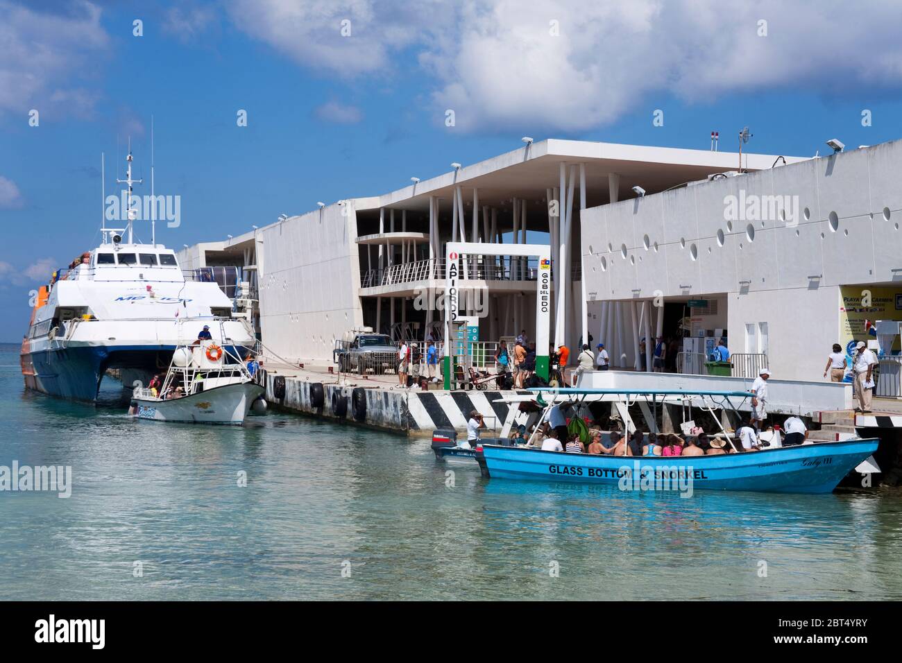 San Miguel ferry terminal on Cozumel Island, Quintana Roo, Mexico Stock  Photo - Alamy