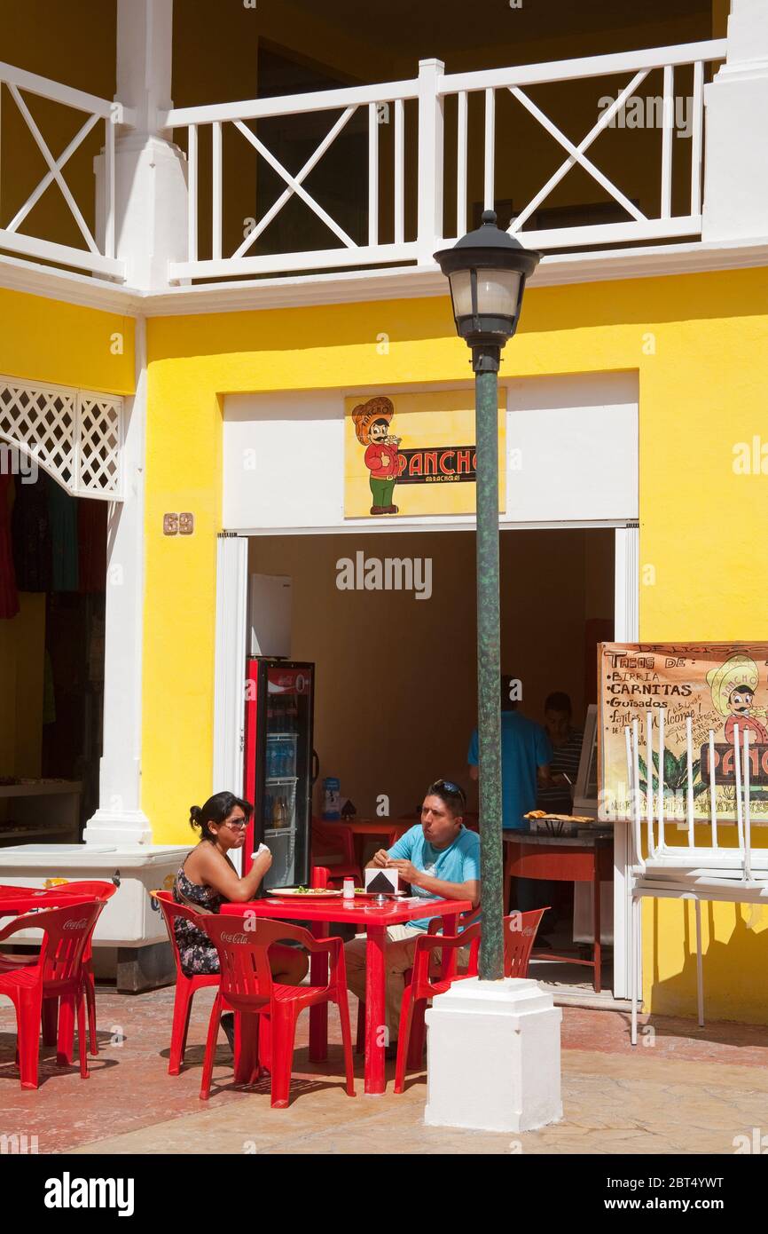 Mercado De Artesanias in Plaza del Sol, San Miguel City, Cozumel Island