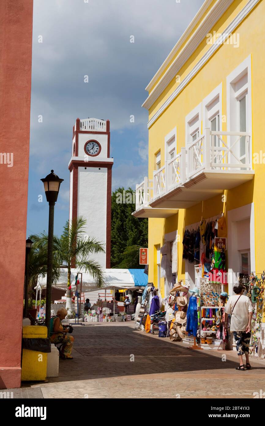 Mercado De Artesanias in Plaza del Sol, San Miguel City, Cozumel Island