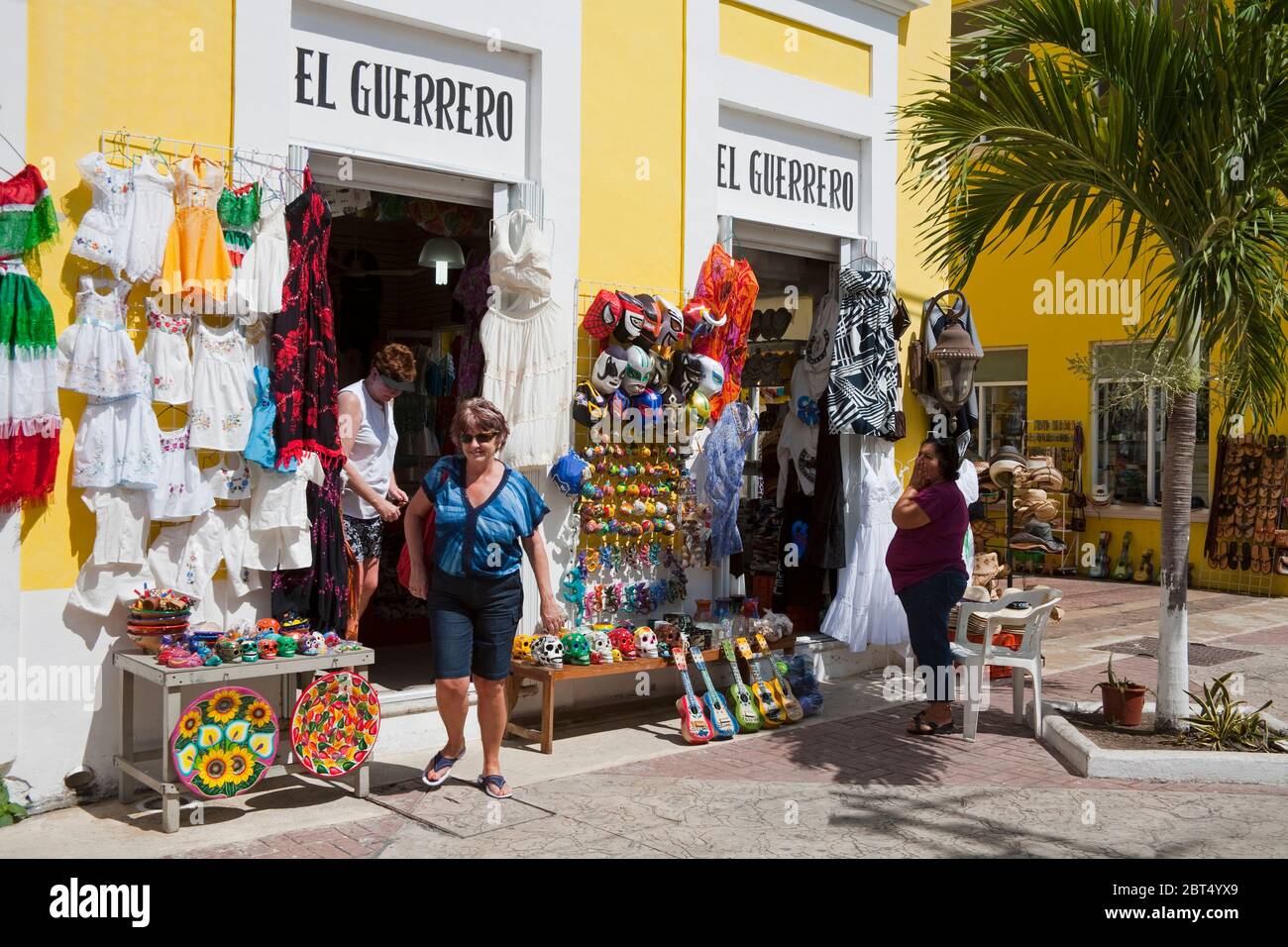 Mercado De Artesanias in Plaza del Sol, San Miguel City, Cozumel Island
