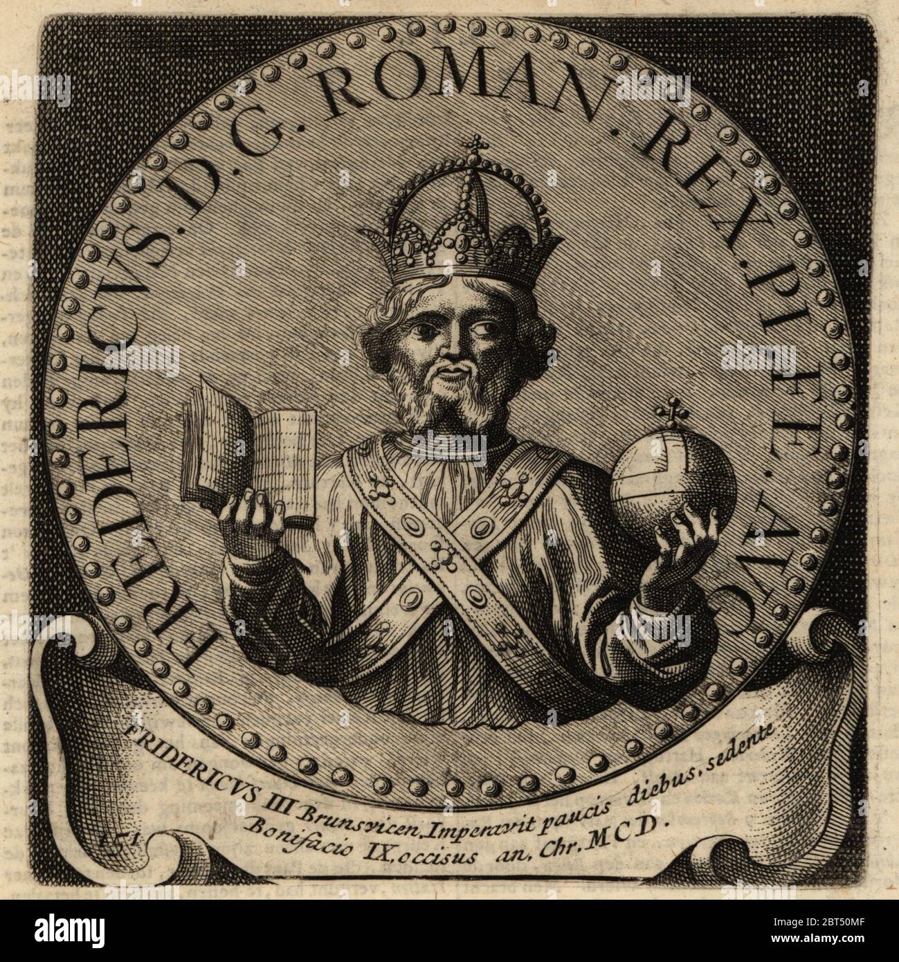 Cod. 1764, fol. 1r: Gebetbuch für Friedrich III.: Heiliger Christophorus  Stock Photo - Alamy