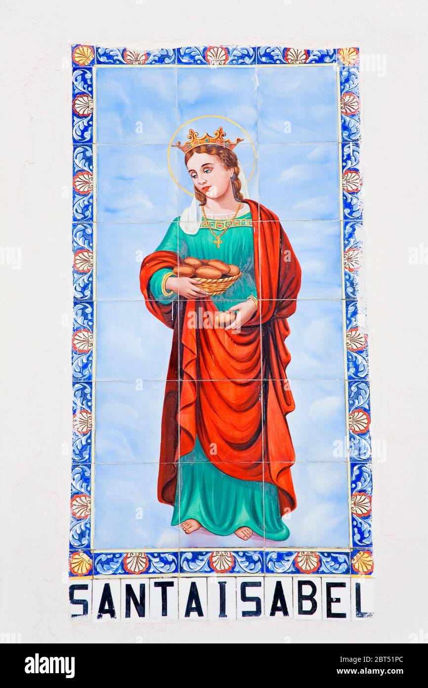 Tile mural, Hotel Mission Santa Isabel, Ensenada City, Baja California