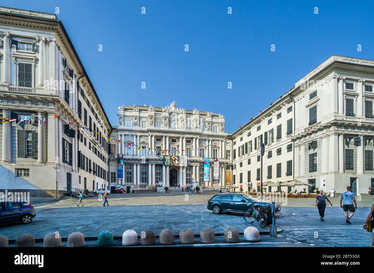 Palazzo Ducale, the Doges Palace at Piazza Giacomo Mateotti, Genoa, Liguria, Italy Stock Photo
