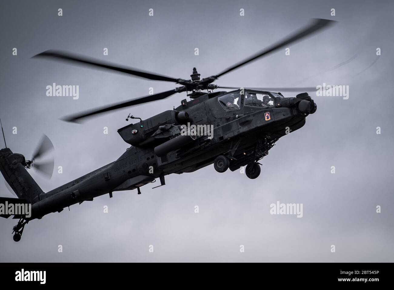 An AH-64 Apache attack helicopter from 1-3 Attack Reconnaissance ...