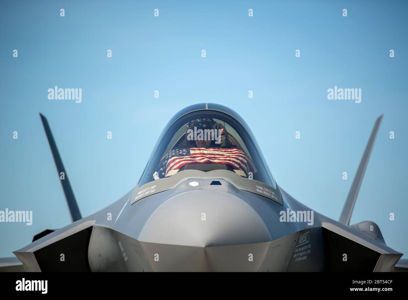 An F-35 pilot assigned to the 158th Fighter Wing, Vermont Air National ...