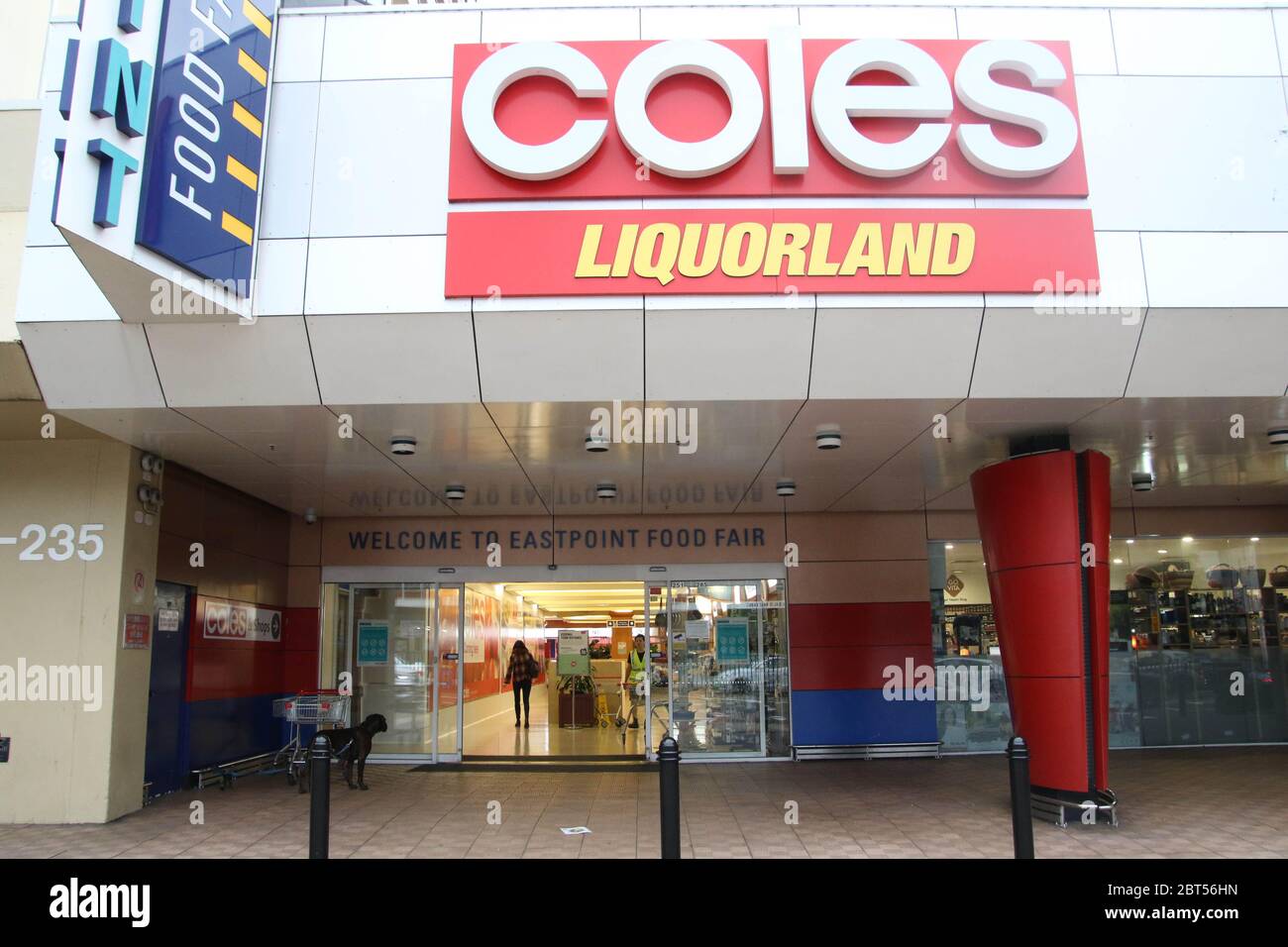Sydney, Australia. 22nd May 2020. Coles Liquor Land at Eastpoint Food