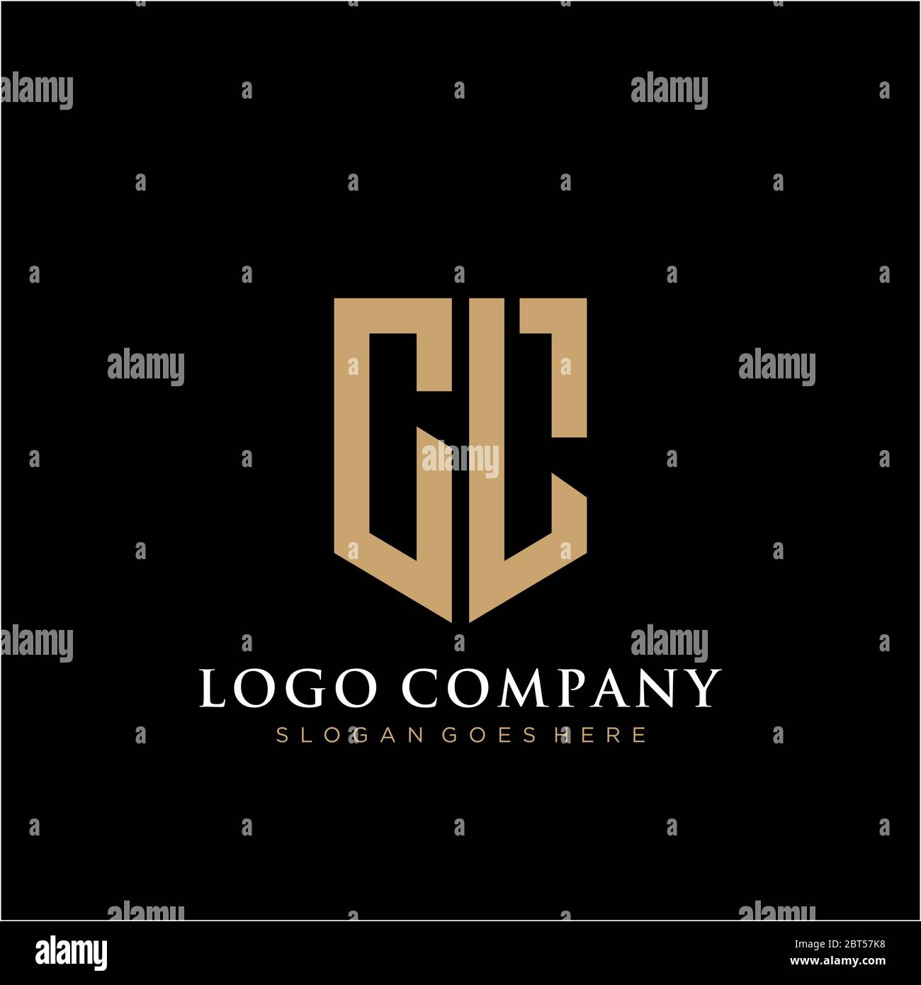 Initial Letter CL logo icon design template elements Stock Vector Image ...