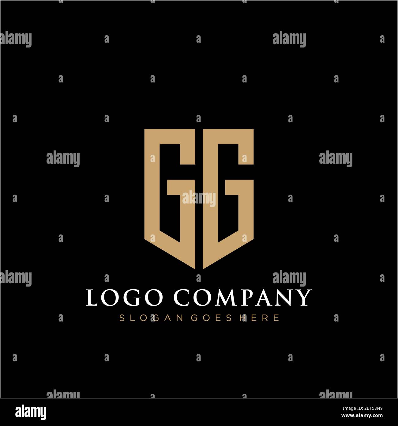 Gg Monogram designs, themes, templates and downloadable graphic