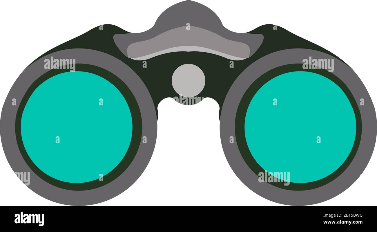 Binocular graphic design template vector isolated Stock Vector Image