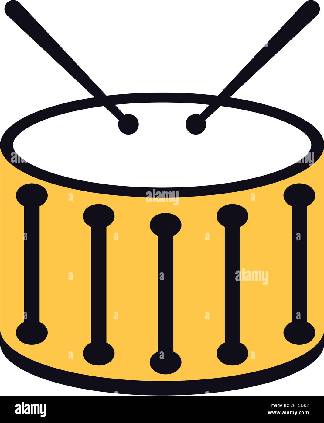 Drum graphic design template vector isolated Stock Vector Image & Art
