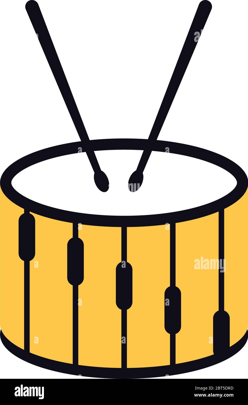 Drum graphic design template vector isolated Stock Vector Image & Art