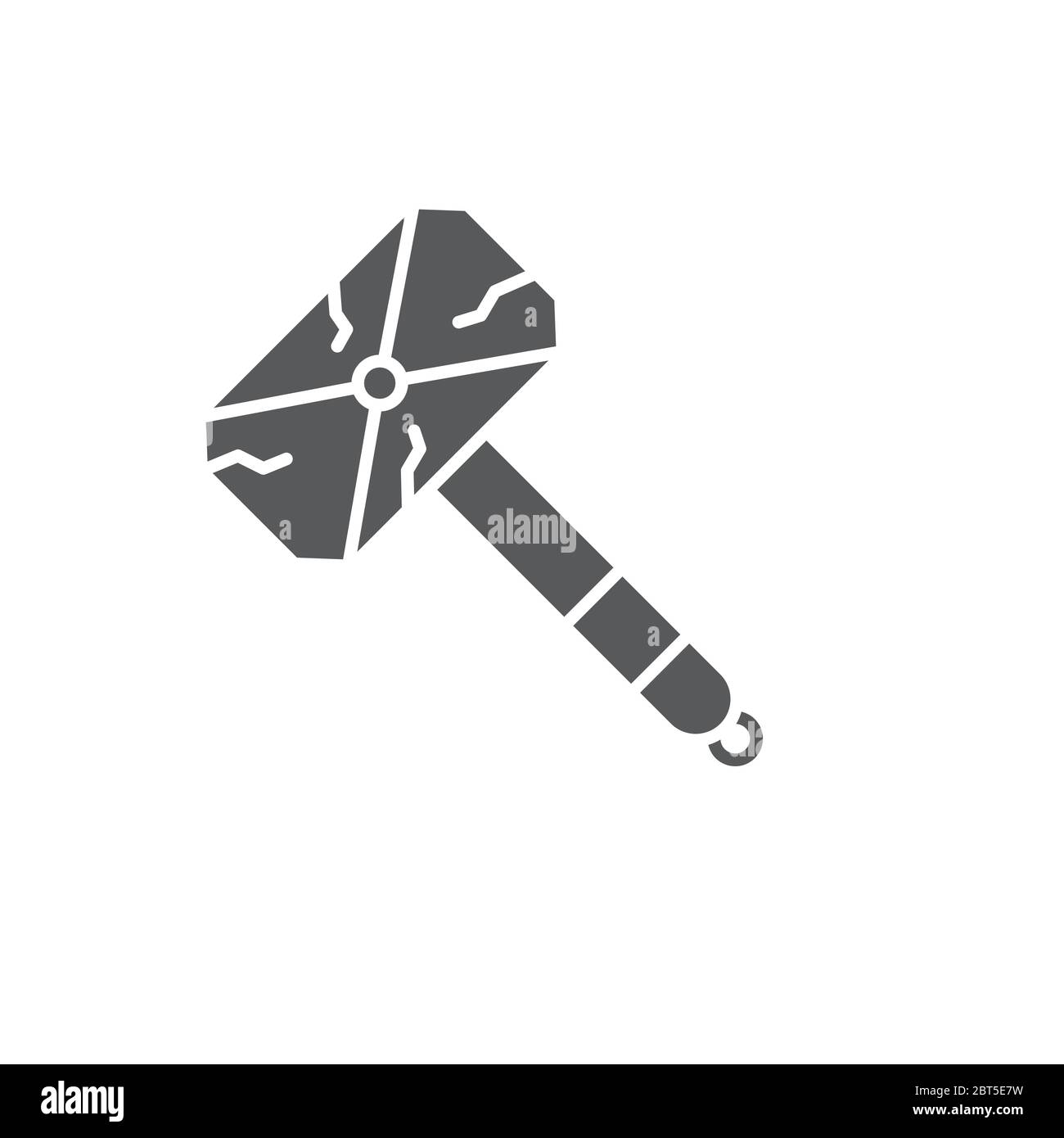Gaming Hammer vector icon symbol game isolated on white background ...