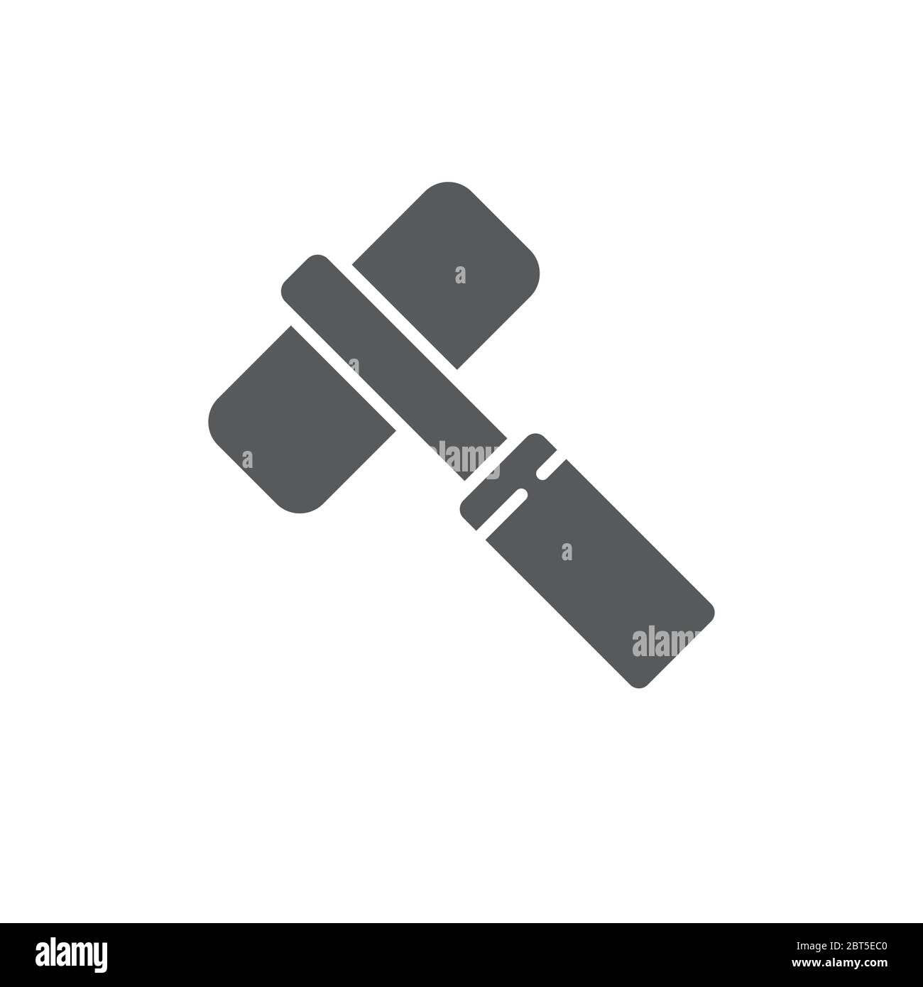 Gaming Hammer vector icon symbol game isolated on white background Stock Vector