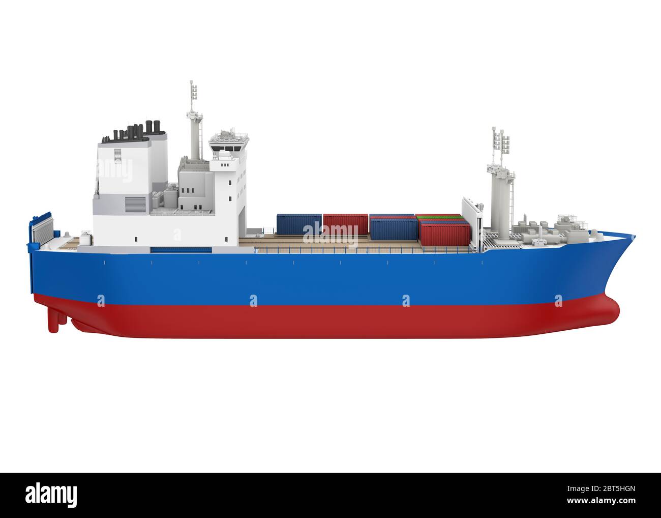 Freight Ship Isolated Stock Photo - Alamy