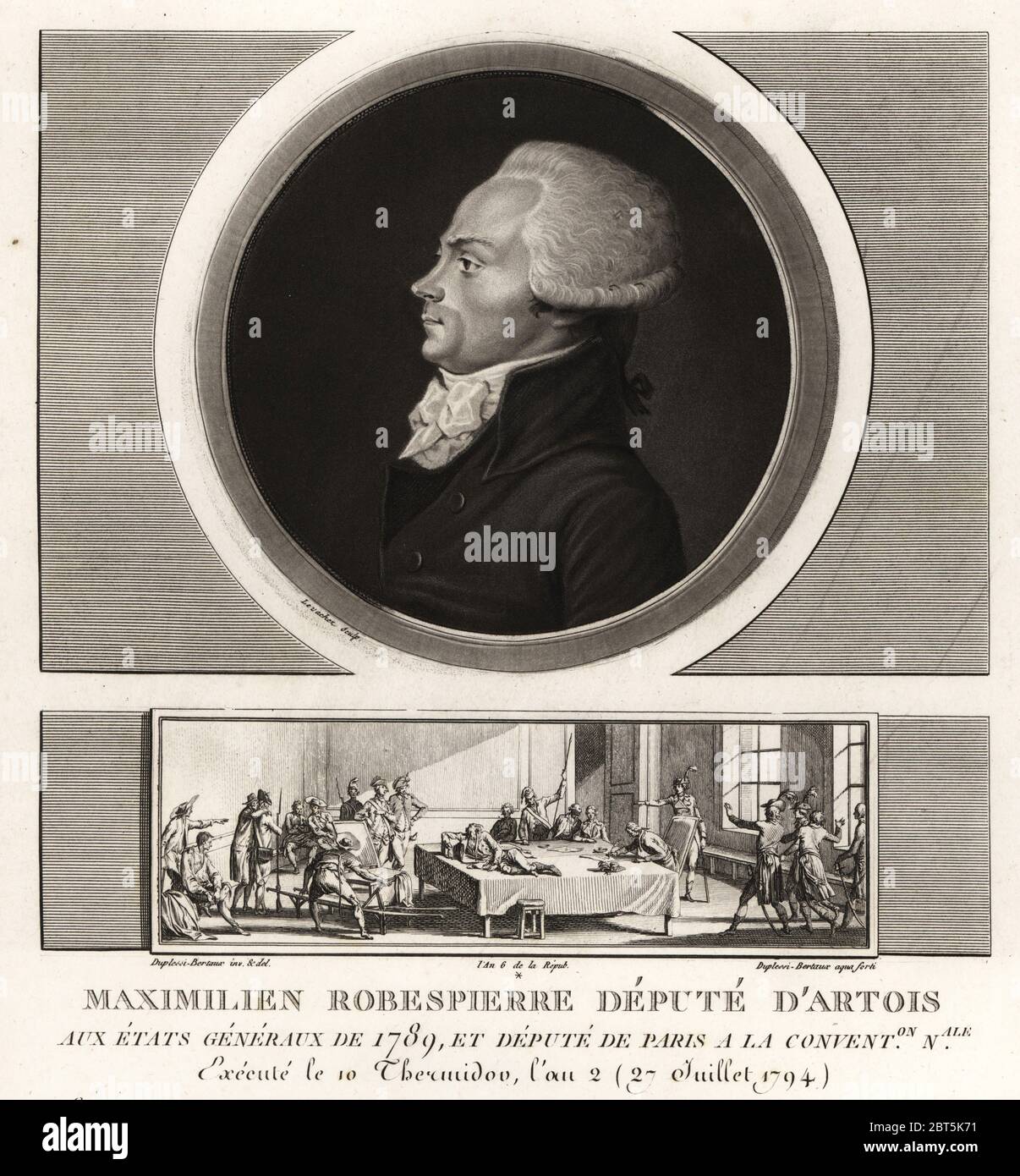 Maximilien Robespierre, Deputy of Artois, executed 1794. shows