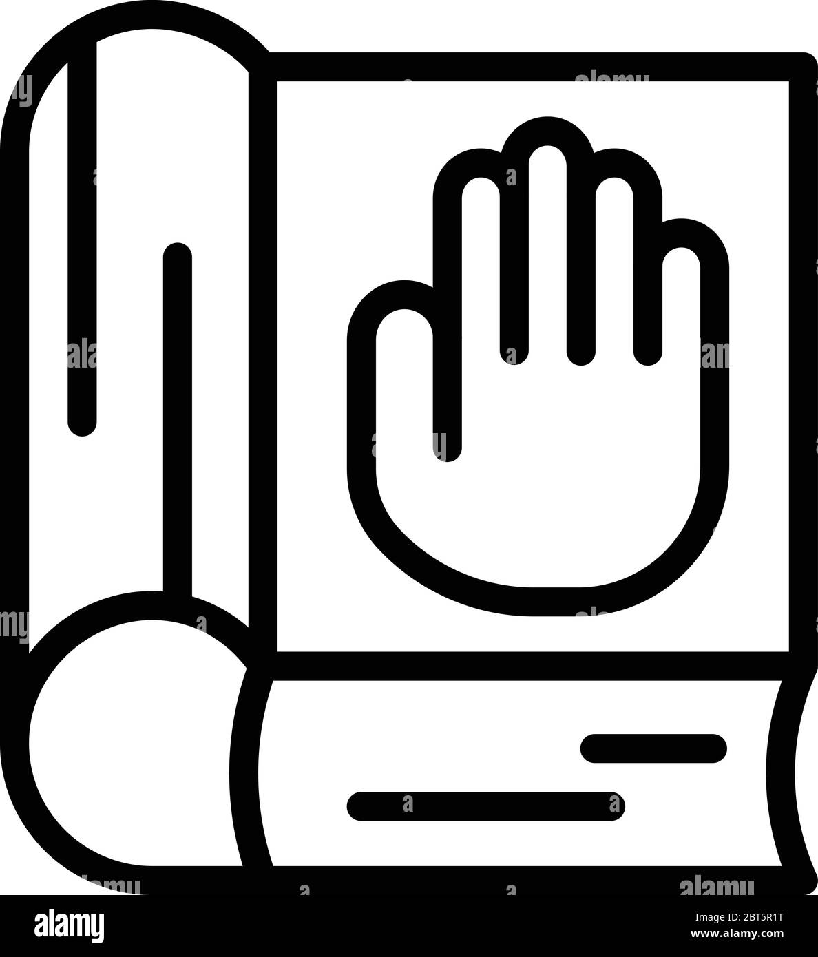 Justice book icon, outline style Stock Vector Image &amp; Art - Alamy