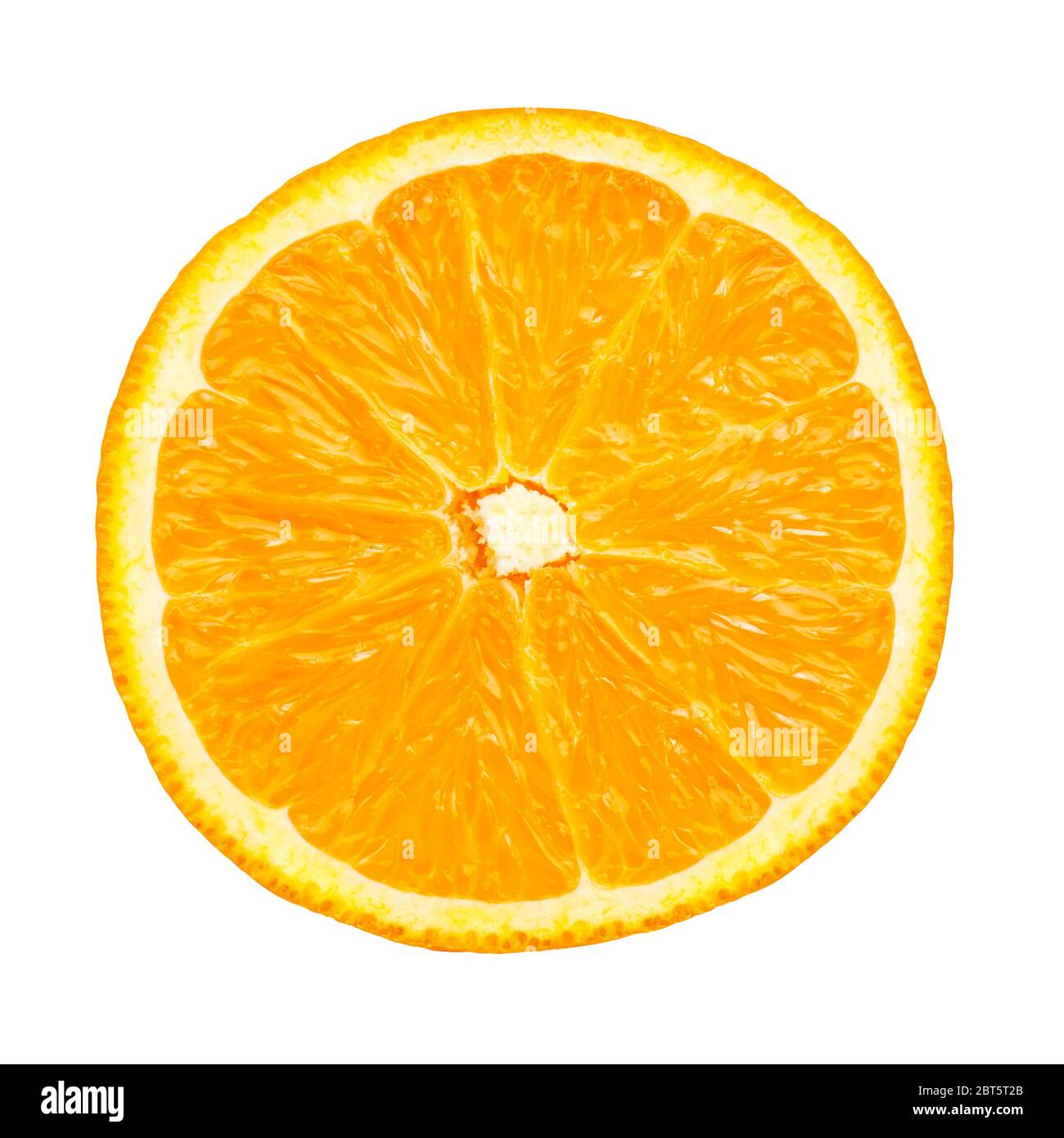 Orange fruit slice isolated on white background Stock Photo - Alamy