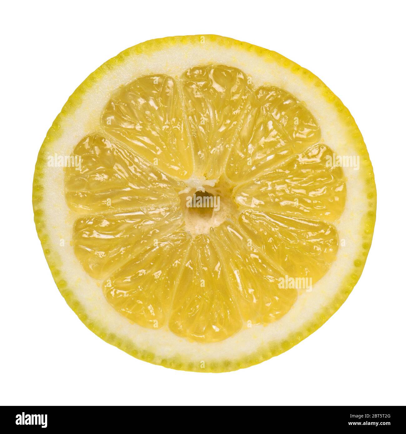 Lemon fruit slice isolated on white background Stock Photo - Alamy