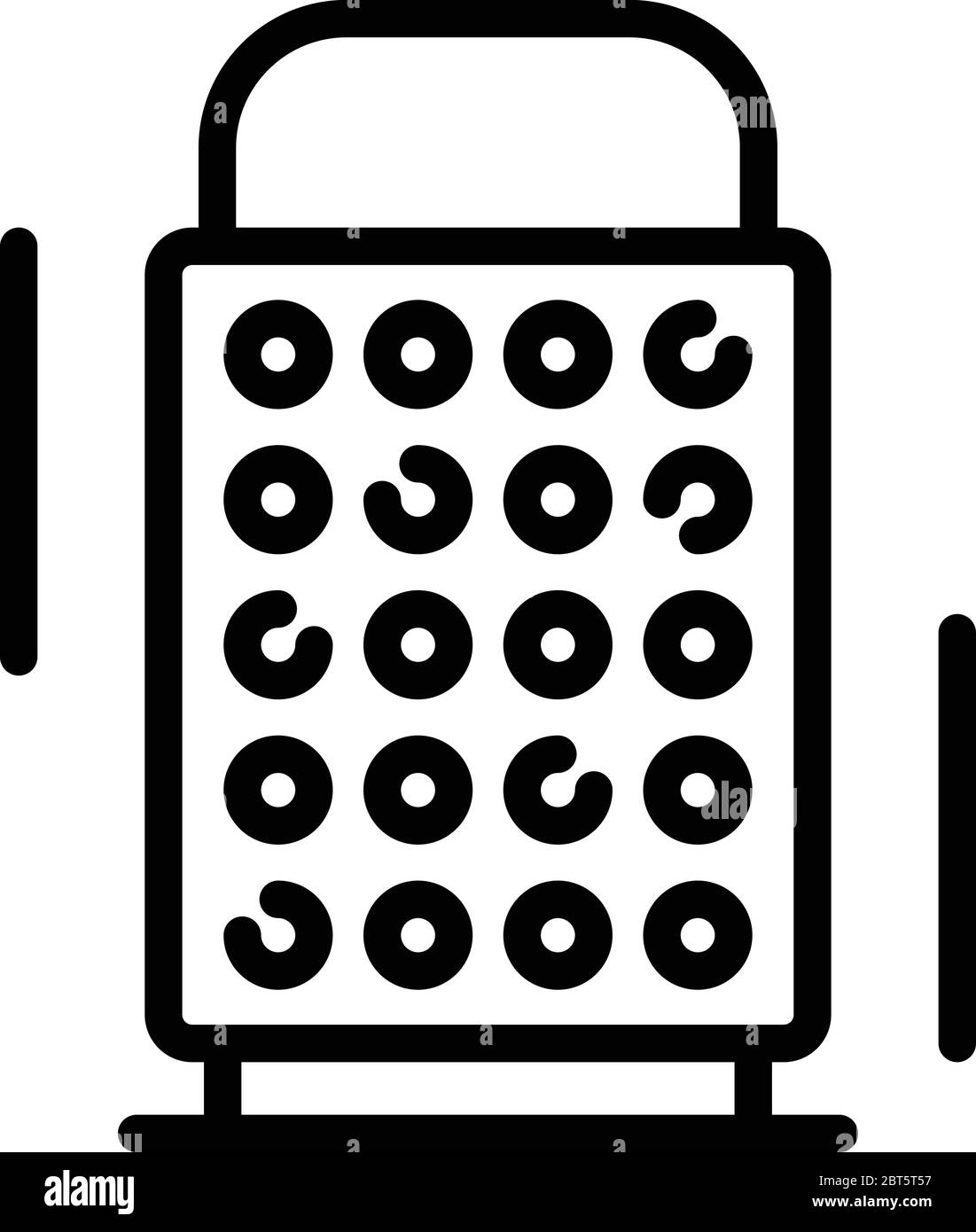 Kitchen grater icon, outline style Stock Vector