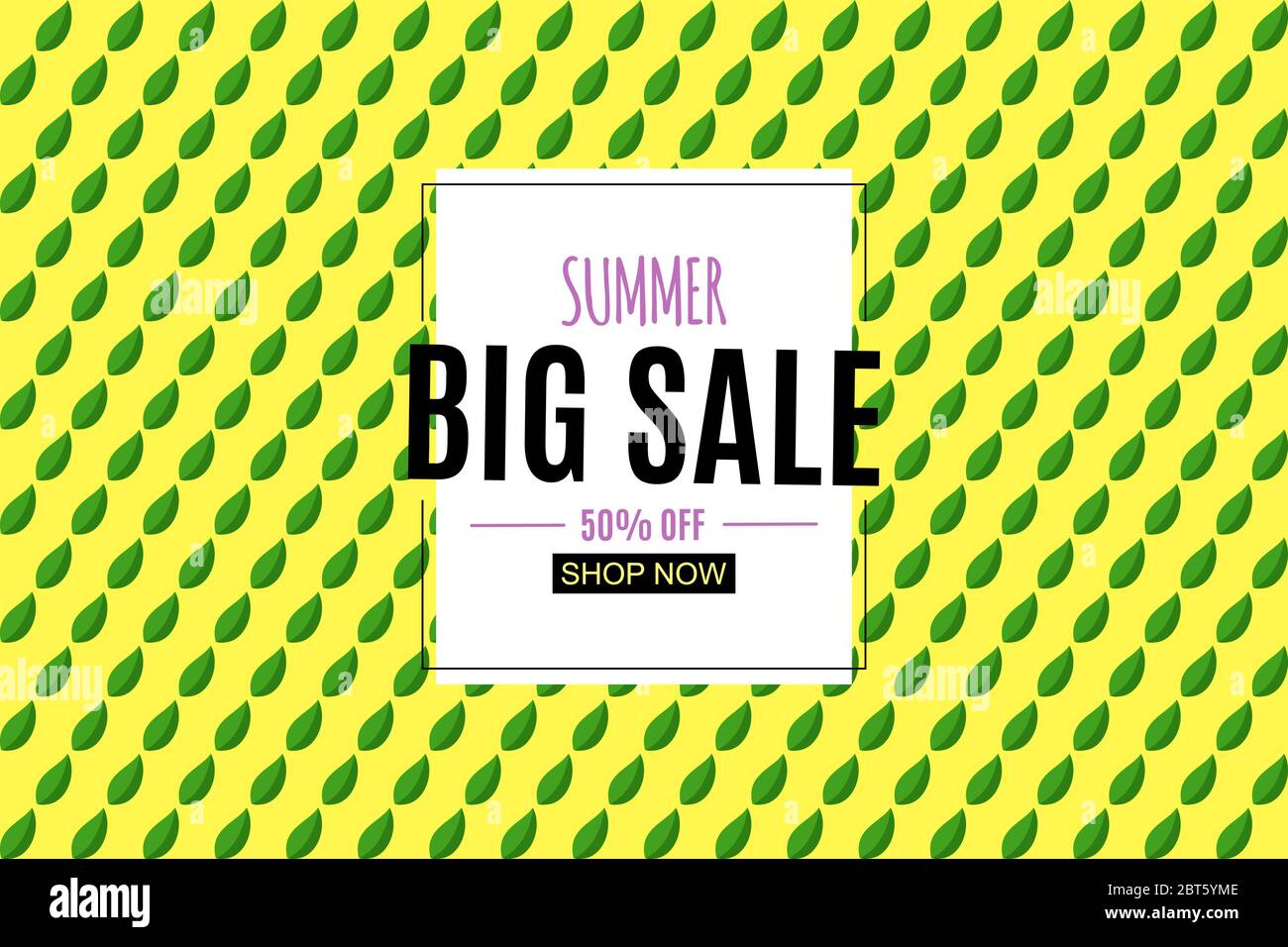 Abstract Summer Sale Background with Frame. Vector Illustration Stock ...