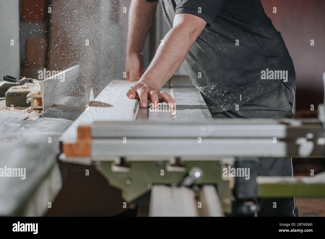 Joinery and wood work concept professional joiner carpenter making