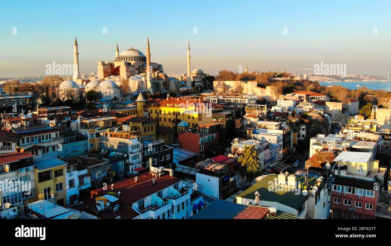 Hagia sophia aerial hi-res stock photography and images - Alamy
