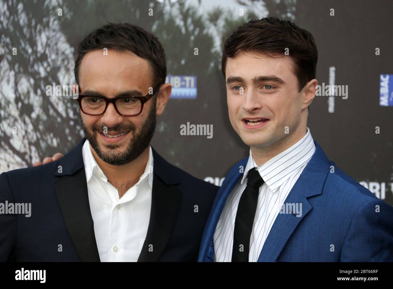 VENICE, ITALY - SEPTEMBER 01: Daniel Radcliffe and John Krokidas attends the 70th Venice International Film Festival at Giornata degli Autori Stock Photo