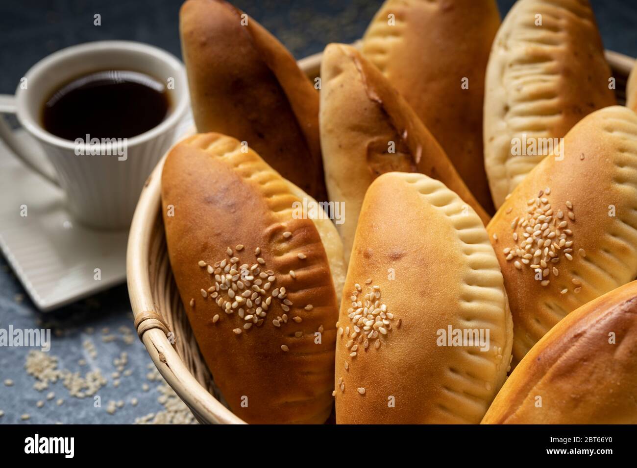 Fatayer is a Middle Eastern meat pie that can alternatively be stuffed