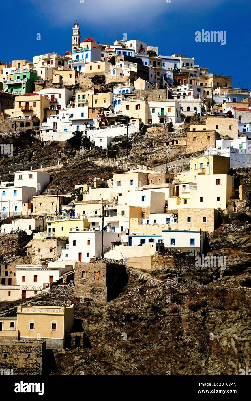 Greece, Karpathos island, the village of Olympos. Stock Photo