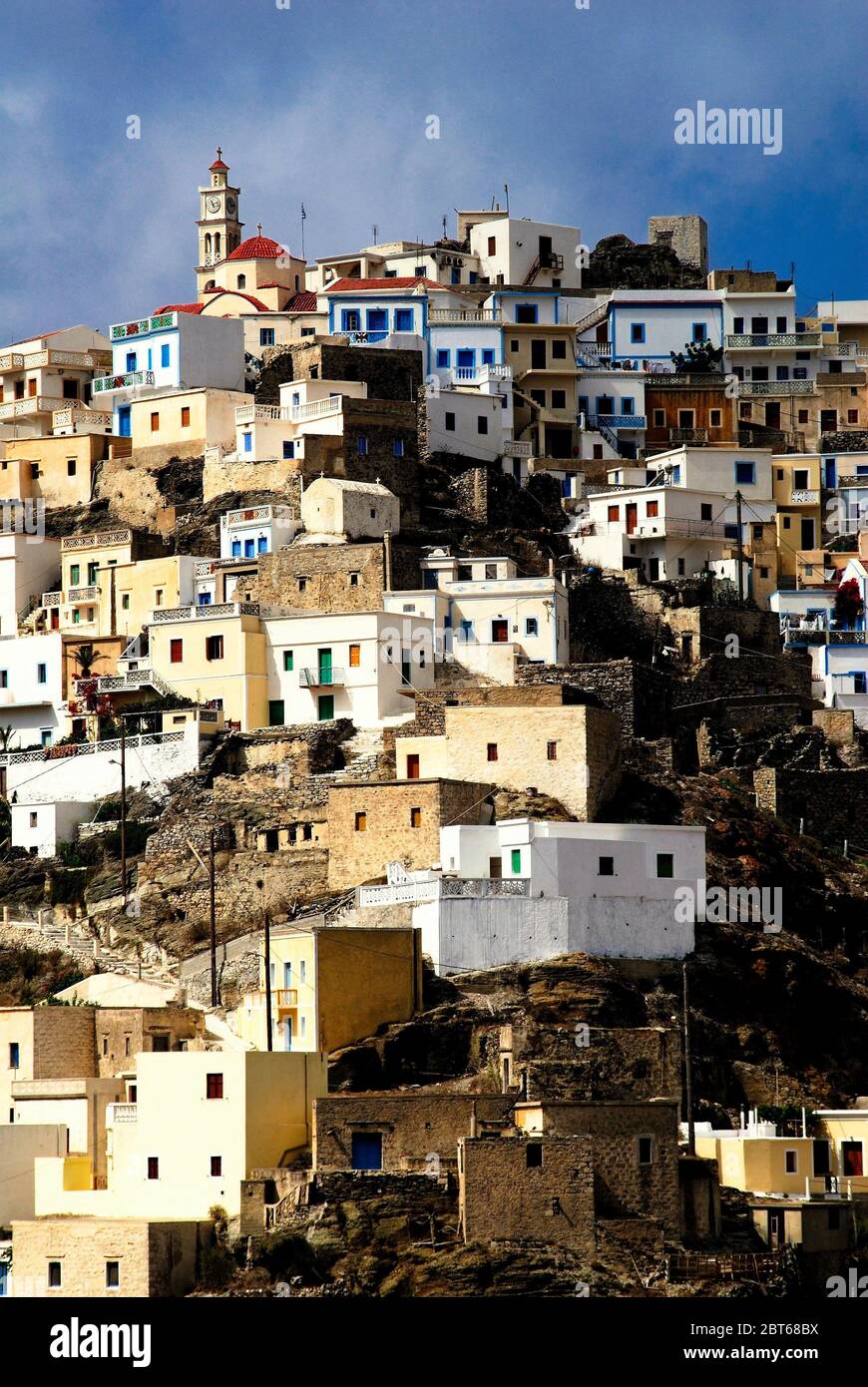 Greece, Karpathos island, the village of Olympos. Stock Photo