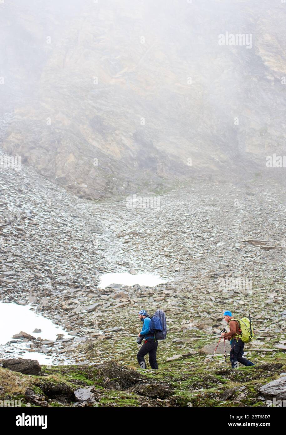 Two men trekking hi-res stock photography and images - Alamy