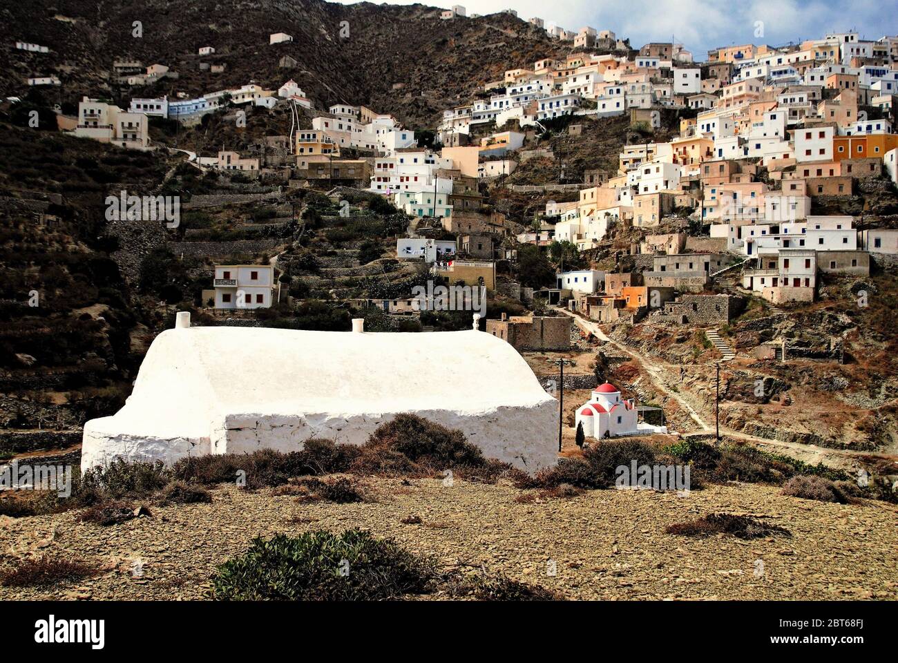 Greece, Karpathos island, the village of Olympos. Stock Photo