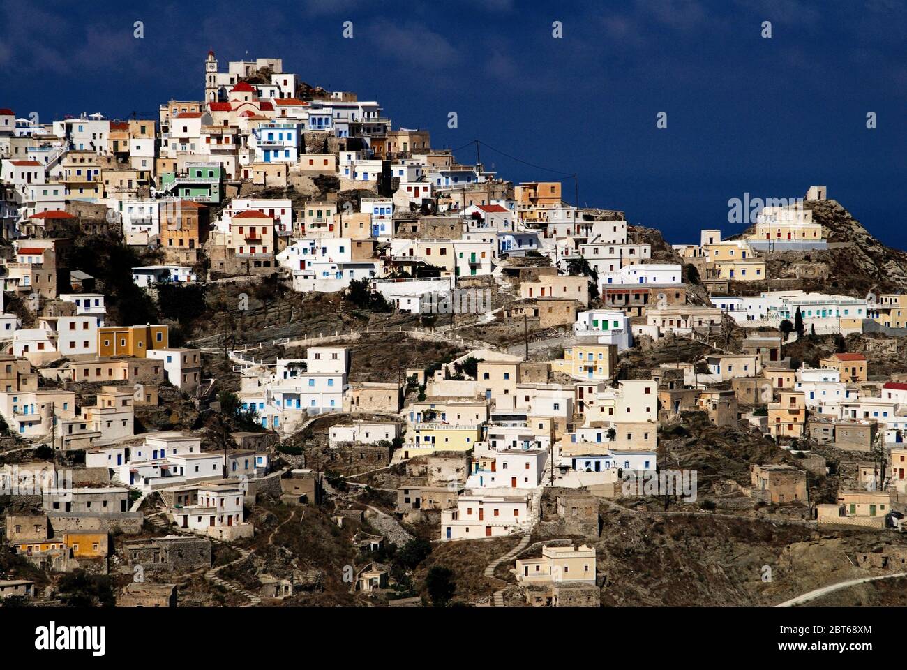 Greece, Karpathos island, the village of Olympos. Stock Photo
