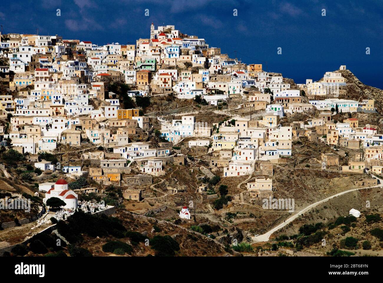 Greece, Karpathos island, the village of Olympos. Stock Photo