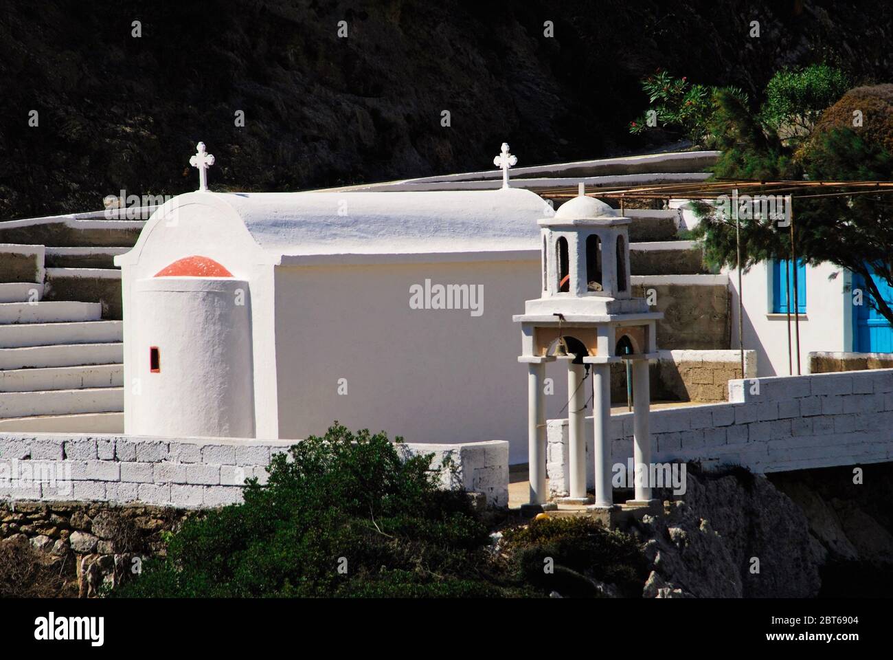 Greece, Karpathos island, small church at Olympos village. Stock Photo