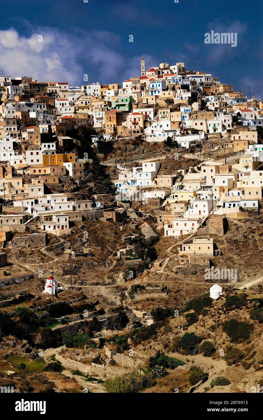 Greece, Karpathos island, the village of Olympos. Stock Photo