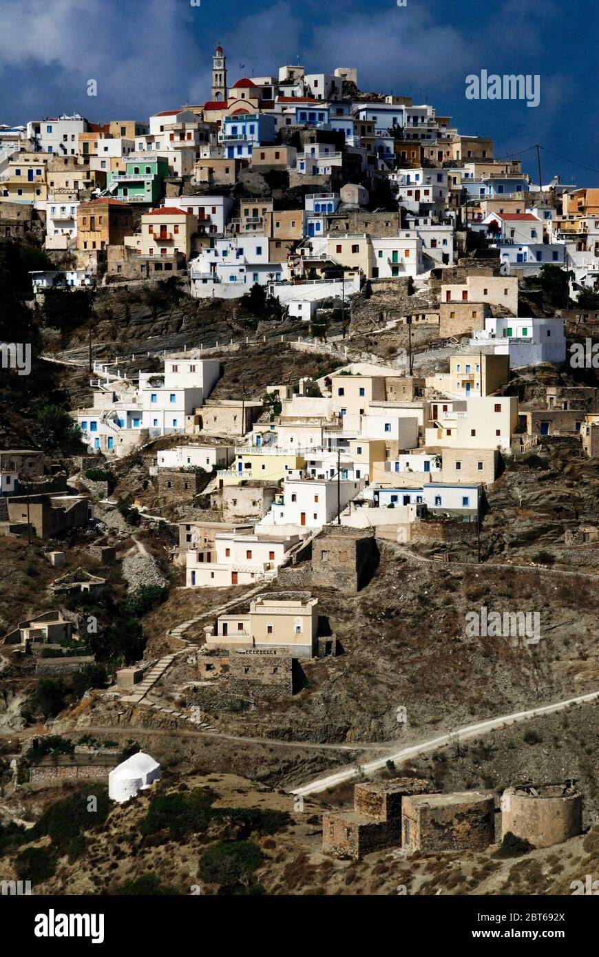 Greece, Karpathos island, the village of Olympos. Stock Photo
