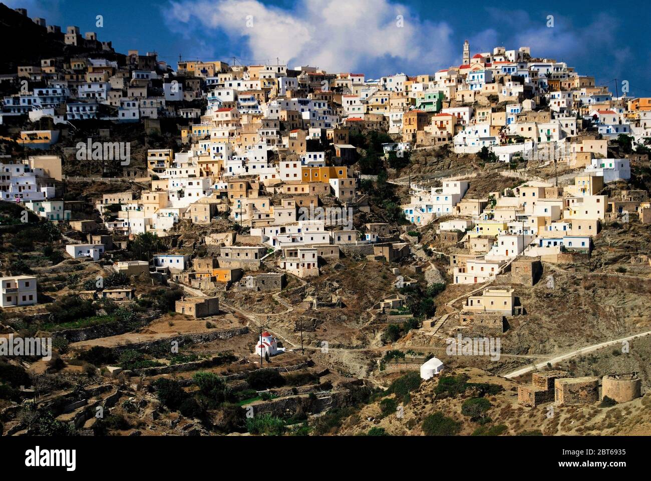 Greece, Karpathos island, the village of Olympos. Stock Photo