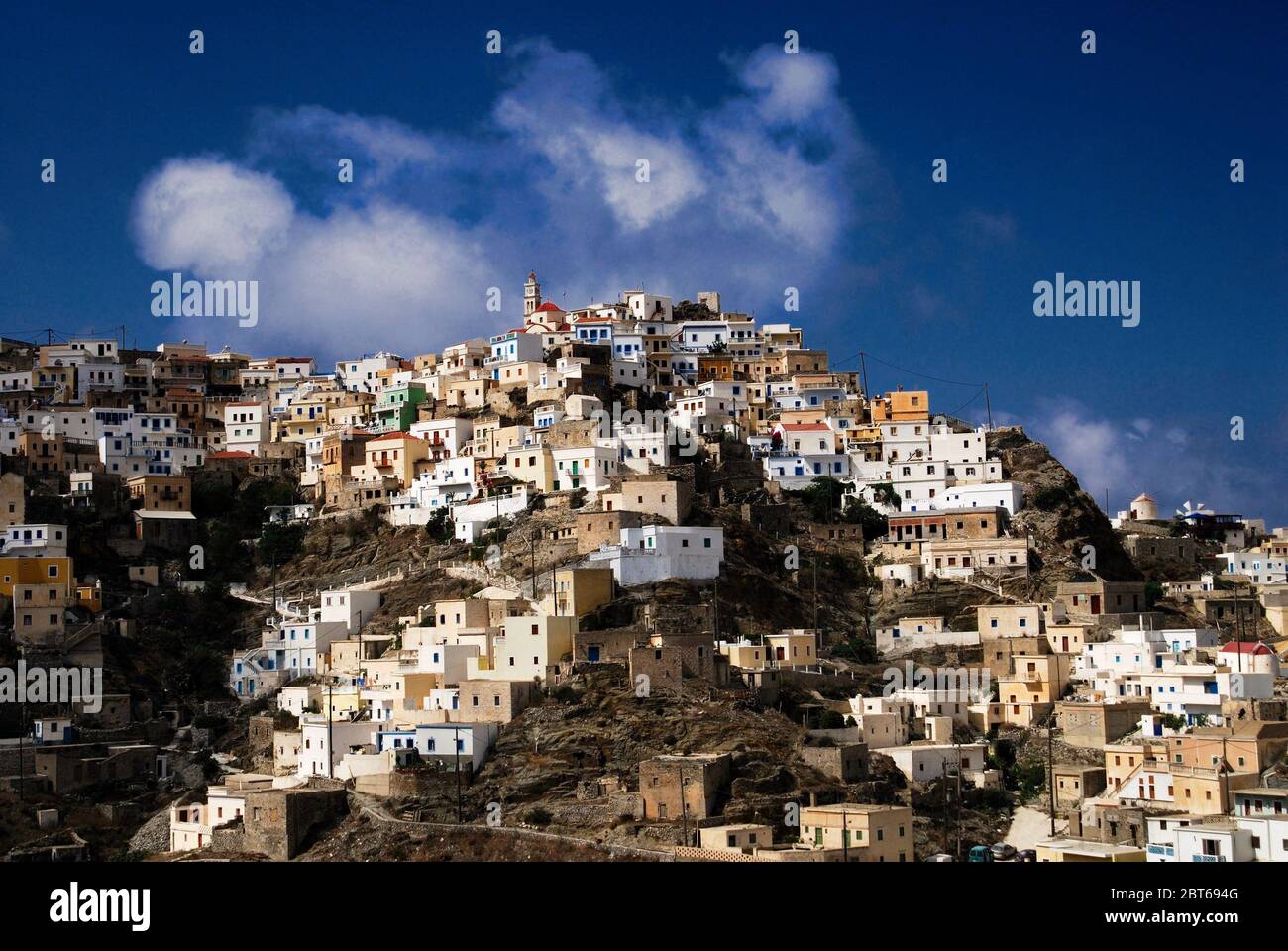 Greece, Karpathos island, the village of Olympos. Stock Photo