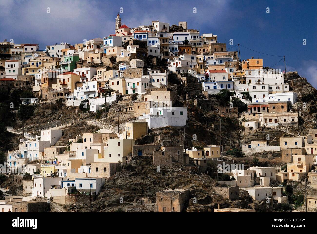 Greece, Karpathos island, the village of Olympos. Stock Photo