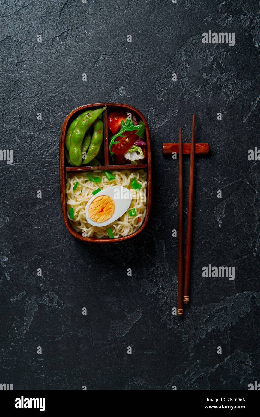Japanese lunch bento box. Take away concept Stock Photo - Alamy