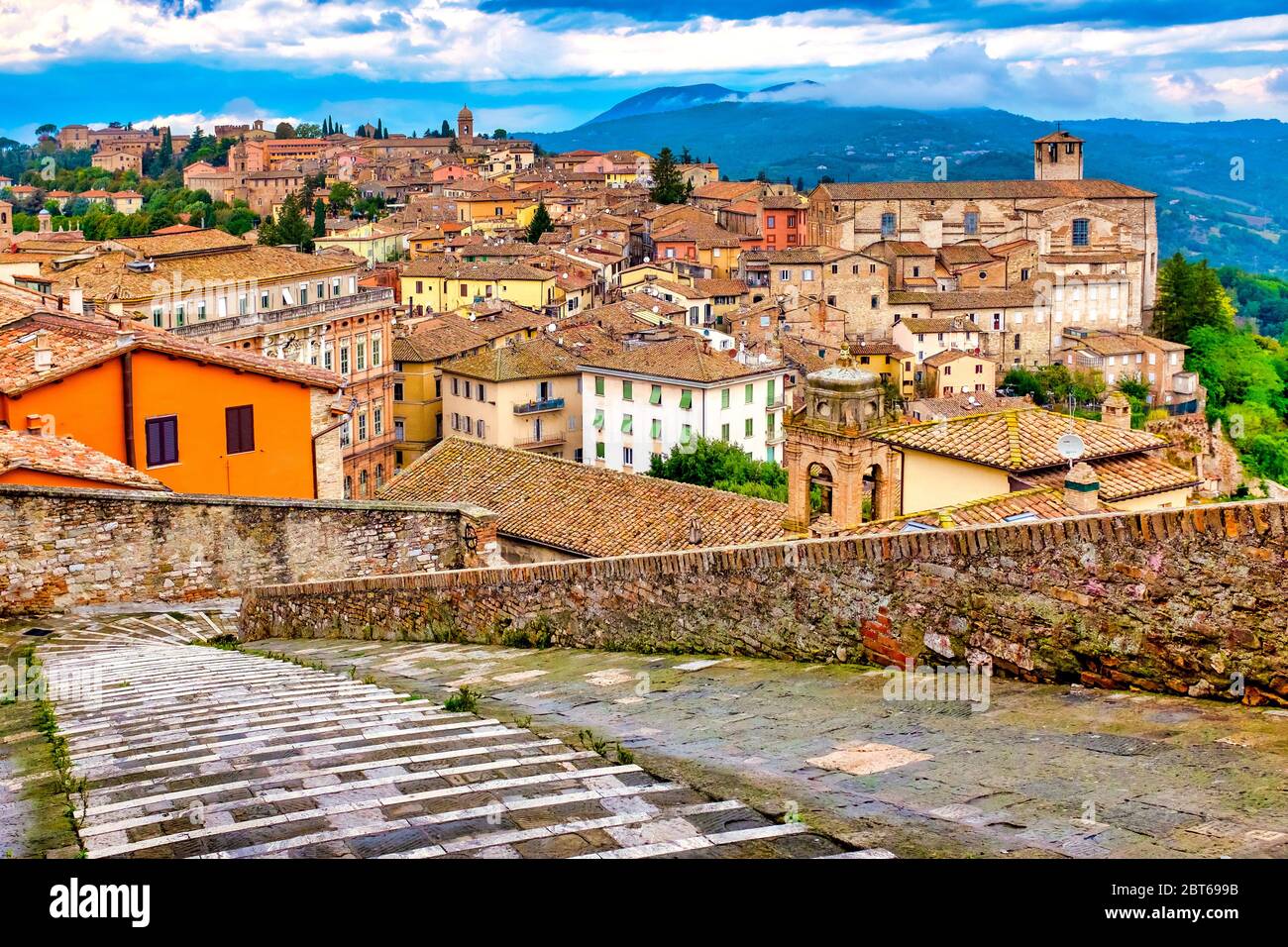 Porta Sole, one of the oldest access point to Perugia, Italy Stock Photo -  Alamy