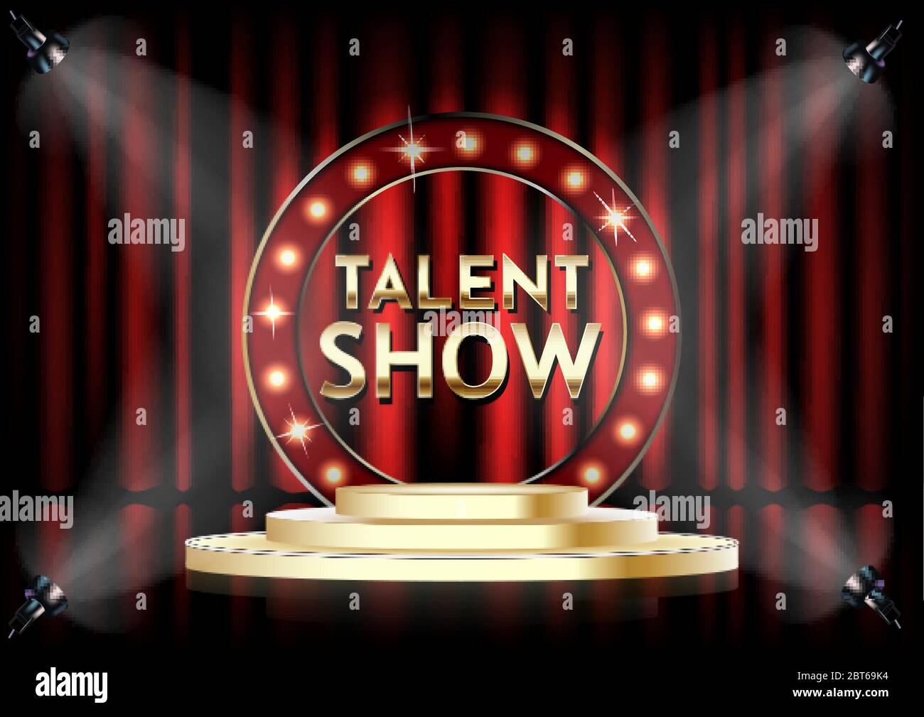 Talent Show Poster Template from c8.alamy.com