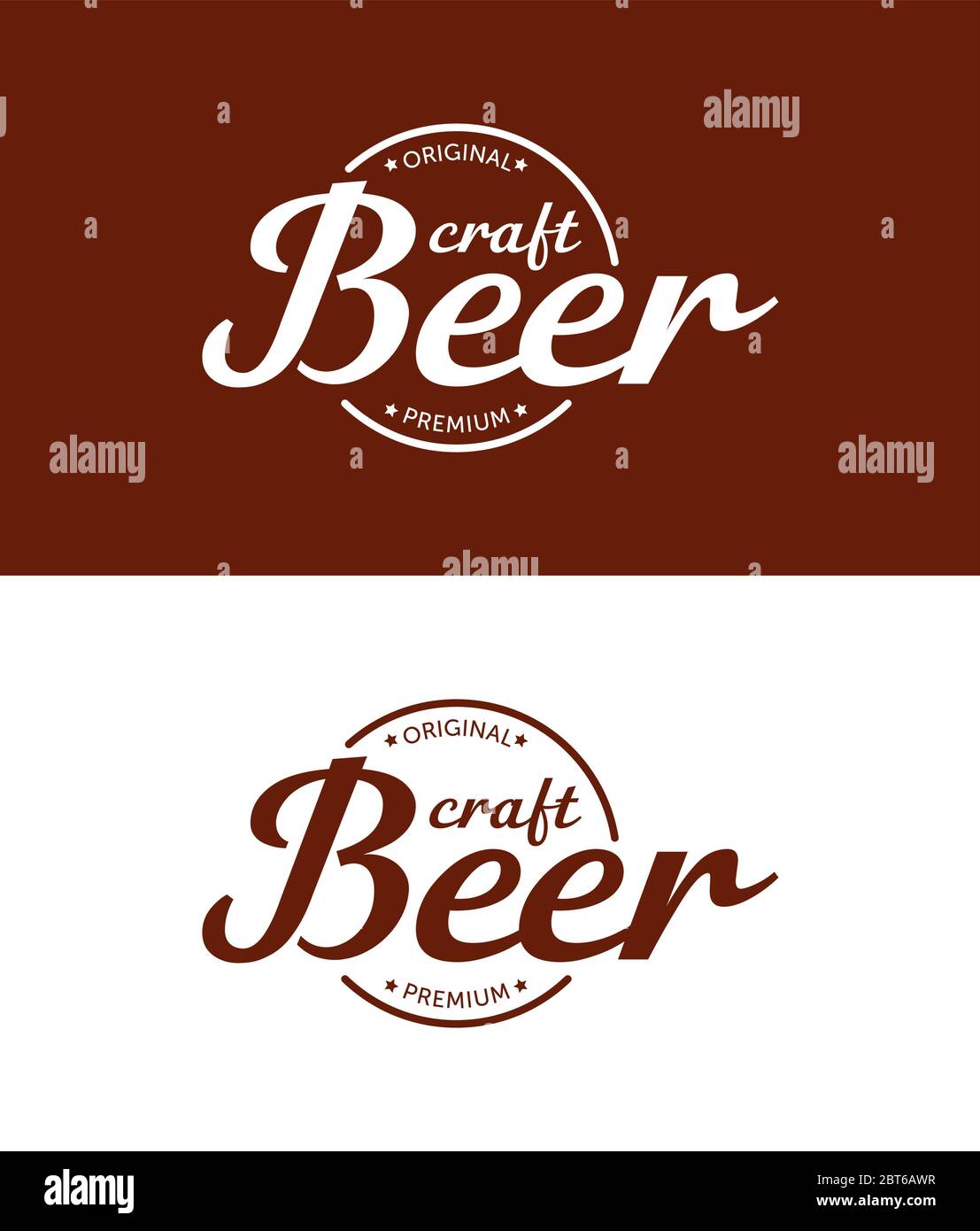 Beer Logo Design Element in Vintage Style for Logotype, Label, Badge